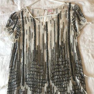 NWOT Parker Beaded Top